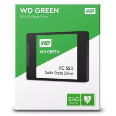 Ssd Wd Green 240gb 2.5" 7mm R$ 149