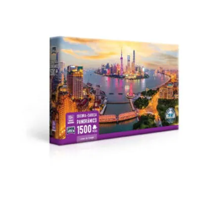 [AME] Quebra Cabeça Puzzle 1500 Peças Luzes de Xangai | R$ 46