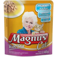 Ração Úmida Magnus Cat Todo Dia 40 g Sabores do Mar para Gatos Adultos