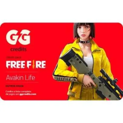[AME R$40] Gift Card Digital Free Fire e outros jogos – GG Credits R$50