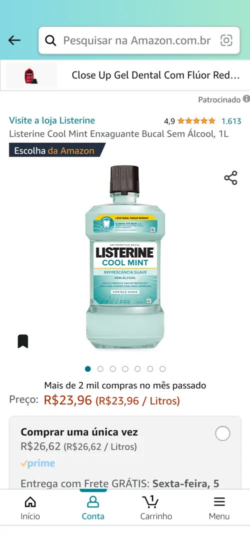 Imagem na descrição da promoção