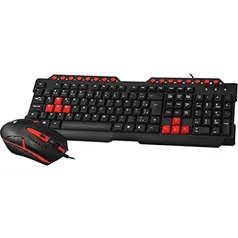 Teclado e Mouse kit Gamer Com Fio Gk-20 C3tech