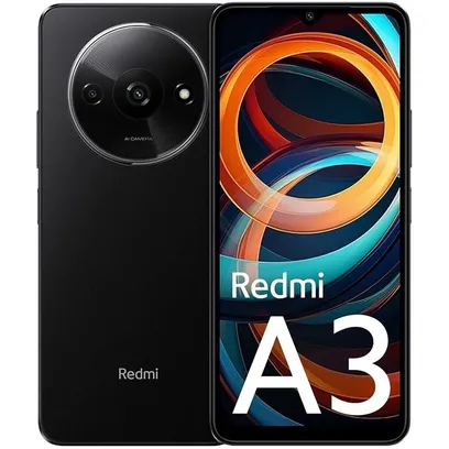 Foto do produto Celular Xiaomi Redmi A3 128GB Rom Tela 6.7 4GB De Ram Android 14 - Preto