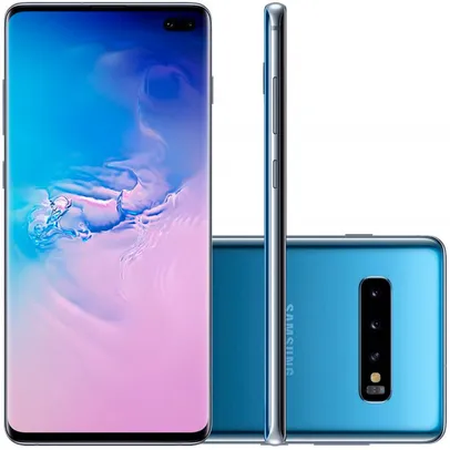 Smartphone Samsung Galaxy S10+ Azul 128 GB 6.4" 8 GB RAM Câm. Tripla 16 MP Selfie 10 MP