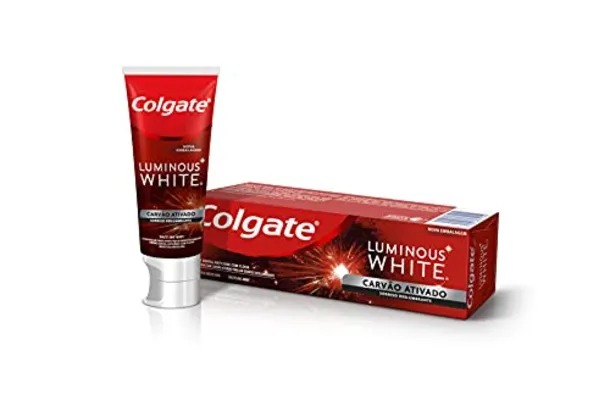 Creme Dental Colgate Luminous White Carvão Ativado 70G, Colgate, 70g