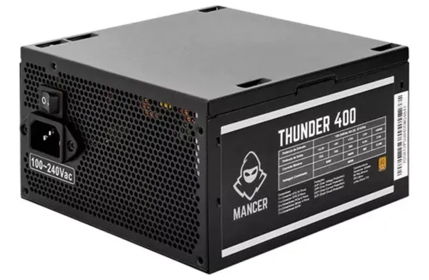 Fonte Mancer Thunder 400w, 80 Plus Bronze