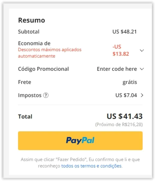 Imagem na descrição da promoção