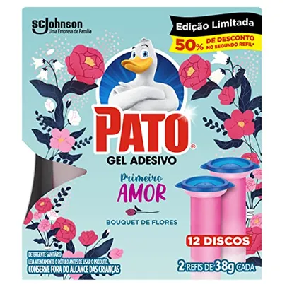 [Rec] Desodorizador Pato Gel Adesivo 2 Refis Edição Limitada Primavera 12 Discos