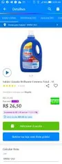 [R$5 DE VOLTA] Sabão Líquido Brilhante Limpeza Total - 5L | R$ 40