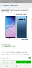 Samsung Galaxy S10+ Azul, com Tela de 6,4”, 4G, 128GB | R$2.842