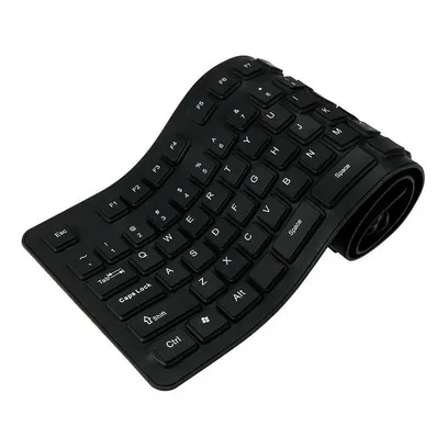 Product photo Teclado Flexível Silicone Usb Pc Notebook