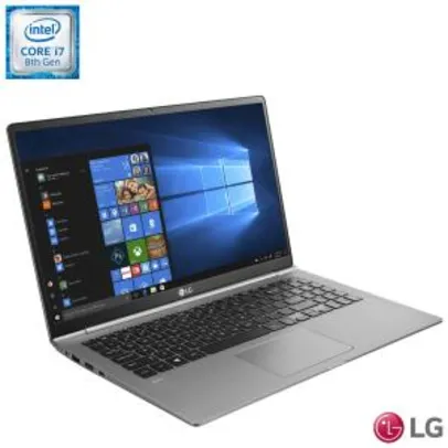 Notebook LG, Intel® Core™ i7 8550U, 8GB, 256GB, Tela de 15,6”, Titânio, Gram - 15Z980-G.BH72P1
