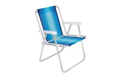 Cadeira de Praia Alta Mor em Alumínio até 110kg Cores Sortidas