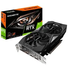 Placa de Vídeo Gigabyte NVIDIA GeForce RTX 2060 OC, 6GB, GDDR6, REV 2.0