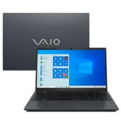 Notebook VAIO Core i5-10210U 8GB 1TB Tela 15.6” Windows 10 | R$3.685