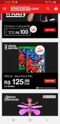 Game EFootball PES 2020 - PS4 - R$126