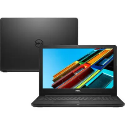 [R$1.372 AME+CC Sub] Notebook Dell Inspiron I15-3567-A15P Core i3 4GB 1TB 15,6" | R$1.715