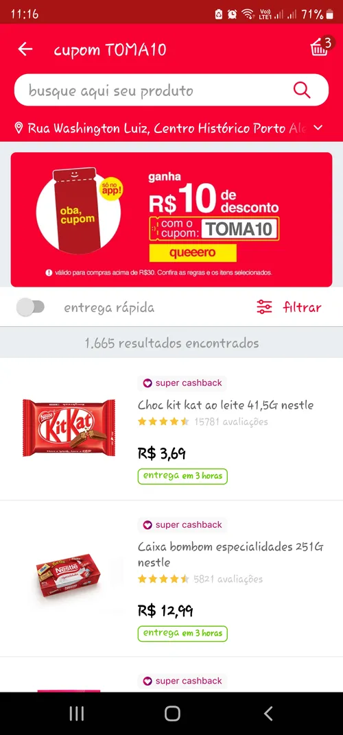 Imagem na descrição da promoção