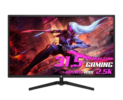 Monitor Gamer SuperFrame Precision Ultra, 31.5 Pol, Quad HD, 2.5K, 1ms, HDMI/DP/VGA, SFP3215