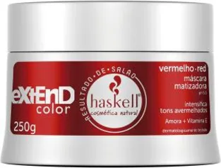 Máscara Matizadora Vermelha/Red 250gr LOW POO, Haskell 250g - R$34