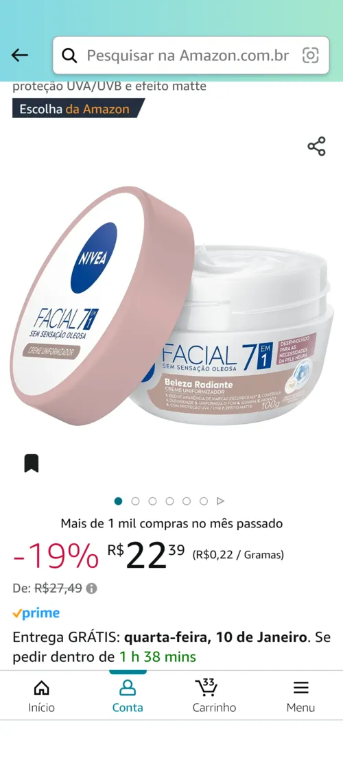 Imagem na descrição da promoção