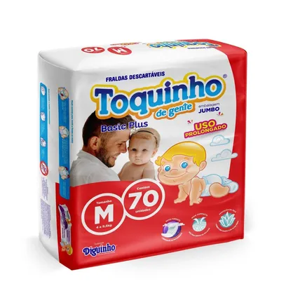 Foto do produto Fralda Descartavel Toquinho De Gente Basic Plus M