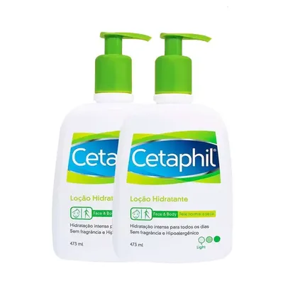 Cetaphil Loção Hidratante Galderma para Pele Normal a Seca 473ml  Kit com duas unidades