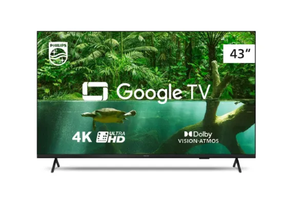 Smart TV Philips 43 LED 4K UHD Google TV 43PUG7408/78