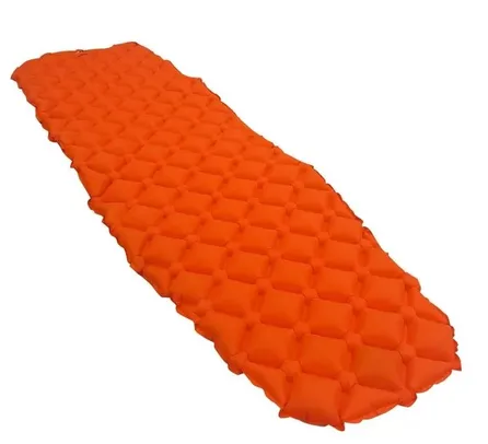 Colchonete Inflável Compacto Orok Ultralight Camping - Azteq Laranja