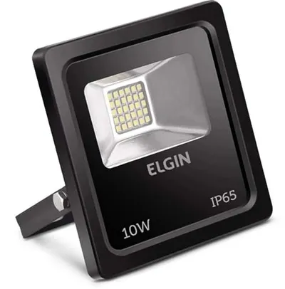 [ PRIME ] Elgin PROJETOR LED 10W 6500K BRANCA FRIA PRETO BIVOLT 