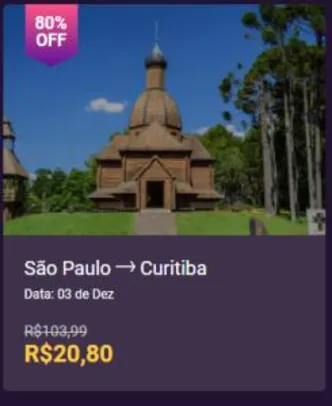 Passagem de ônibus Sao Paulo, SP-  Curitiba, PR - 03/12 - R$20