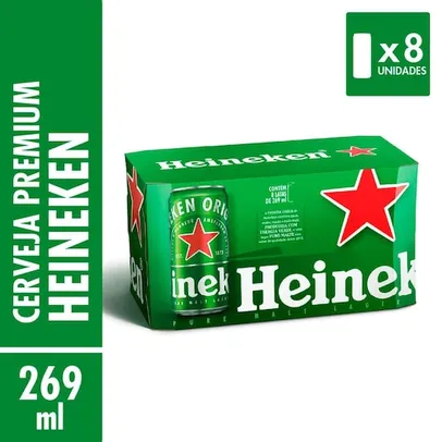 [APP] Cerveja Heineken Pilsen Lata 269ml - 8 Unidades