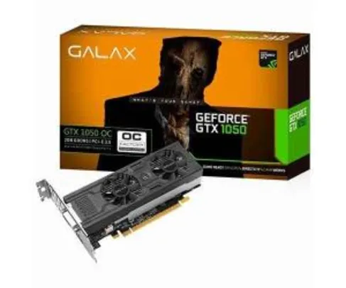 PLACA DE VIDEO GALAX PERFORMANCE GTX 1050 OC LP 2GB GDDR5 (1ano de garantia Galax no Brasil) R$528