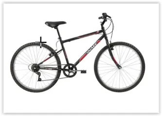 Bicicleta Aro 26 Caloi Snake com 7 Marchas – Preta