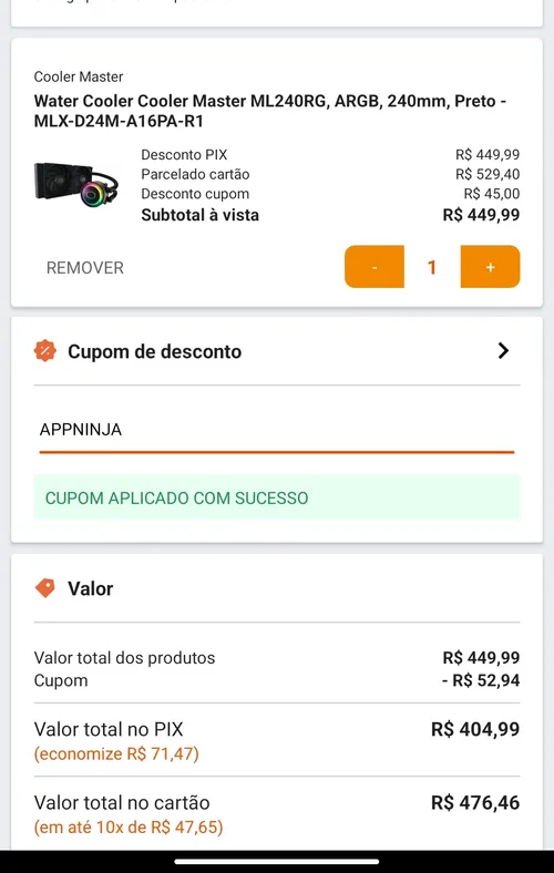 Imagem na descrição da promoção