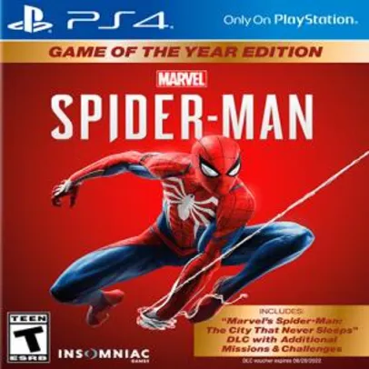 Spider-Man Game of The Year Edition PS4 | R$80