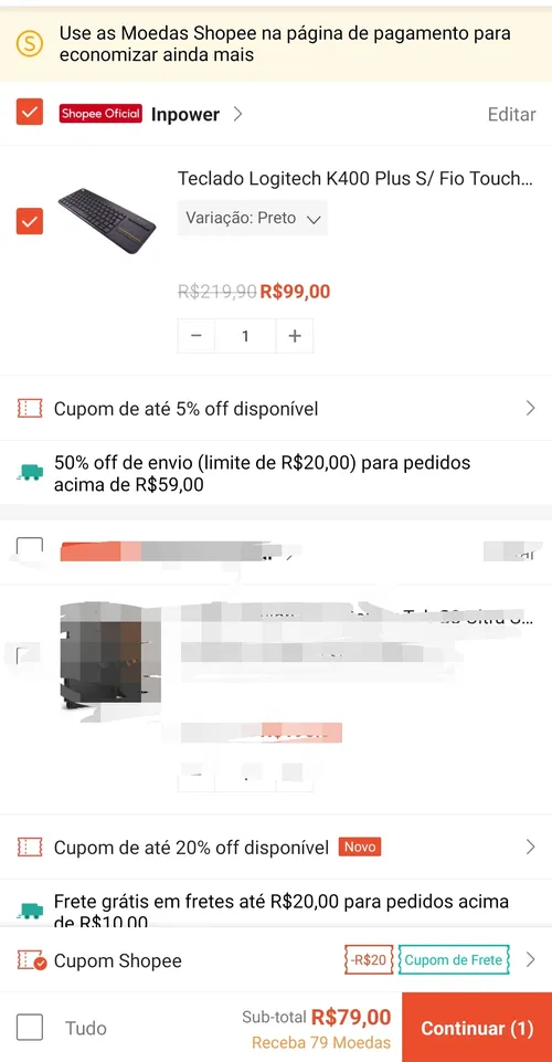 Imagem na descrição da promoção