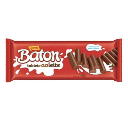 Tablete Baton Ao Leite Garoto - 96g