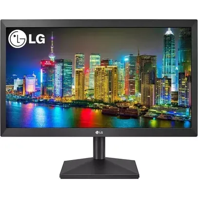 Monitor LG 19.5 HD, 60Hz, 2ms, Split, VGA e HDMI, Ajuste De Inclinação, Reader Mode, 4-Screen, Preto - 20MK400H-B