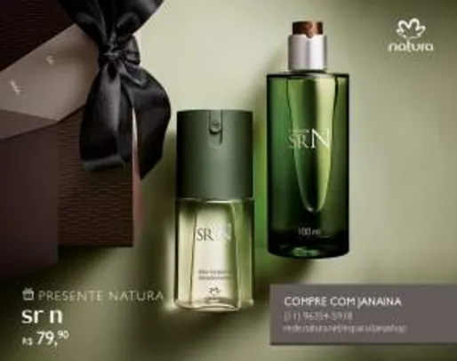 [Natura] Presente Natura SR N - Desodorante Colônia + Deo Corporal + Embalagem R$ 79,90