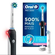 Escova de Dente Elétrica Recarregável Oral-B Pro 2000 (110v ou 220v)