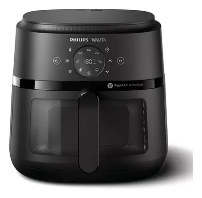 Fritadeira Elétrica Airfryer Digital Philips Walita Série 2000xl 1700w 6,2 Litros Preta 110v