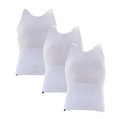 Kit 3 Cintas Modeladoras Posturais Colete Redutor Barriga Bodyshaper Slim Fitness Branco P