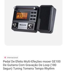 [AME SC R$253] Pedaleira Mooer GE100 (internacional)