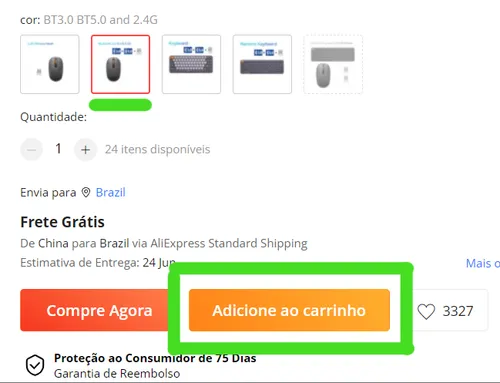 Imagem na descrição da promoção