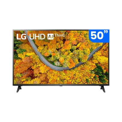 Smart TV 50" LG 4K LED 50UP7550 WiFi, Bluetooth, HDR, Inteligência Artificial ThinQ, Google, Alexa e Smart Magic - 2021