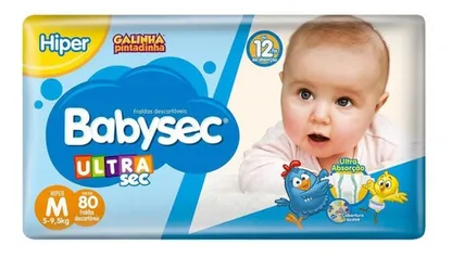 Fralda Babysec Gali Pintadi Ultra M 80un 