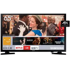 Smart TV 4K LED 65 Samsung LH65BENELGA Ultra HD Wi-Fi Conversor Digital 3 hdmi 2 USB