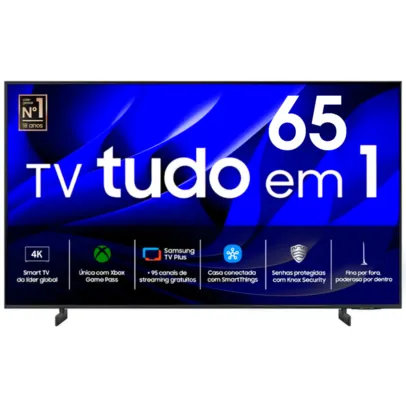 [VIP] Samsung Smart TV 65 Polegadas Crystal UHD 4K 65DU8000 2024, Painel Dynamic Crystal Color, Gaming Hub, Alexa built in, AI Energy Mode