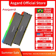 Memória Ram DDR4 Asgard W2 2x8Gb 3200MHz RGB